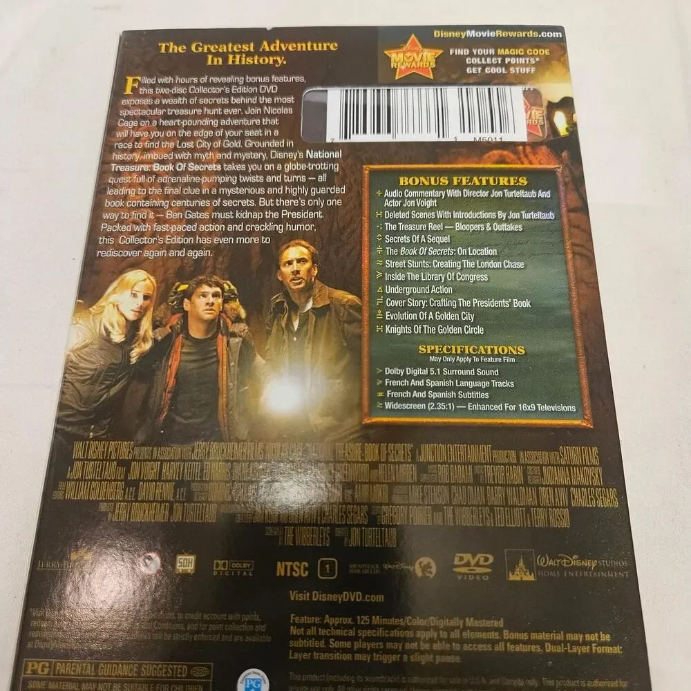 Brand New Factory Sealed National Treasure 2: Book of Secrets DVD